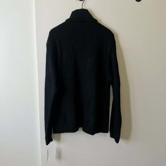 NWT Marc Edwards Mens Leather Suede Sweater Sz L - Picture 3 of 8